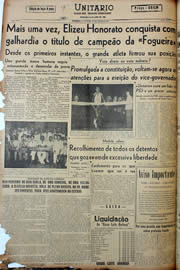 Página do jornal Unitário de junho de 1947