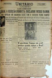 Página do jornal Unitário de junho de 1947