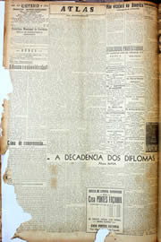 Página do jornal Unitário de julho de 1947