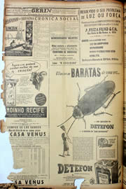 Página do jornal Unitário de julho de 1947