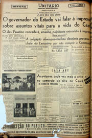 Página do jornal Unitário de julho de 1947