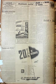 Página do jornal Unitário de julho de 1947