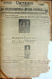 Página do jornal Unitário de julho de 1947