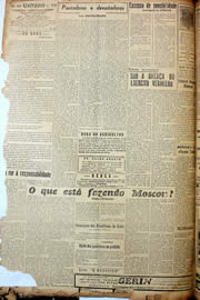 Página do jornal Unitário de julho de 1947