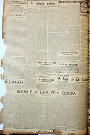 Página do jornal Unitário de julho de 1947