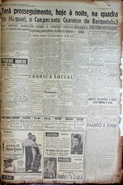 Página do jornal Unitário de julho de 1947
