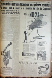 Página do jornal Unitário de julho de 1947