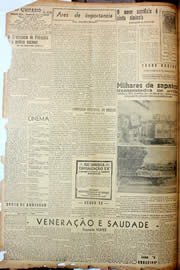 Página do jornal Unitário de julho de 1947