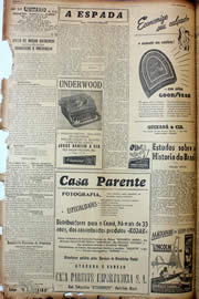 Página do jornal Unitário de agosto de 1947
