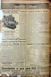 Página do jornal Unitário de agosto de 1947