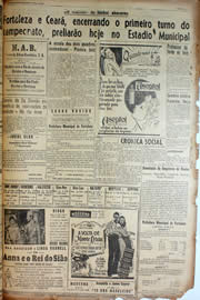 Página do jornal Unitário de agosto de 1947