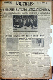 Página do jornal Unitário de agosto de 1947