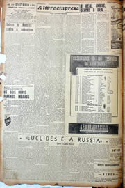 Página do jornal Unitário de agosto de 1947