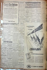 Página do jornal Unitário de agosto de 1947