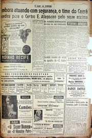 Página do jornal Unitário de agosto de 1947