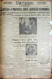 Página do jornal Unitário de agosto de 1947