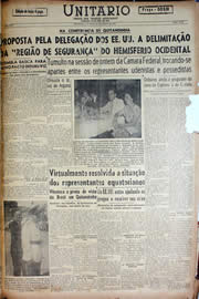 Página do jornal Unitário de agosto de 1947