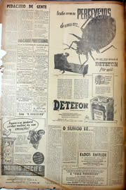 Página do jornal Unitário de agosto de 1947