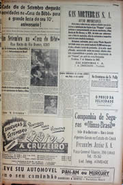Página do jornal Unitário de setembro de 1947