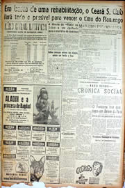 Página do jornal Unitário de setembro de 1947