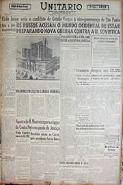 Página do jornal Unitário de setembro de 1947
