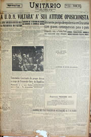 Página do jornal Unitário de outubro de 1947
