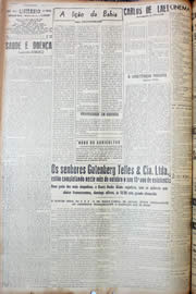 Página do jornal Unitário de outubro de 1947