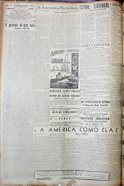 Página do jornal Unitário de outubro de 1947