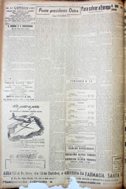 Página do jornal Unitário de outubro de 1947
