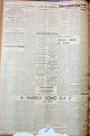 Página do jornal Unitário de outubro de 1947
