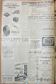 Página do jornal Unitário de outubro de 1947