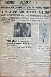 Página do jornal Unitário de outubro de 1947