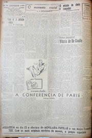 Página do jornal Unitário de outubro de 1947