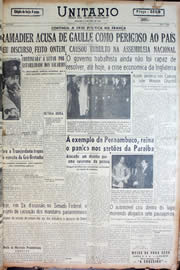 Página do jornal Unitário de outubro de 1947