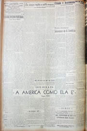 Página do jornal Unitário de outubro de 1947