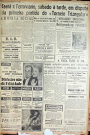 Página do jornal Unitário de outubro de 1947