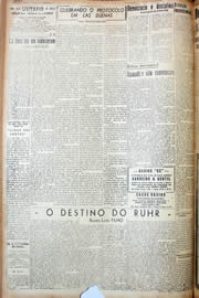 Página do jornal Unitário de novembro de 1947