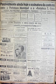 Página do jornal Unitário de novembro de 1947