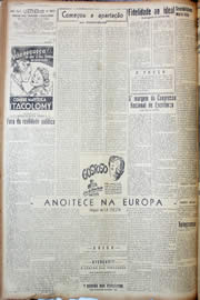 Página do jornal Unitário de novembro de 1947