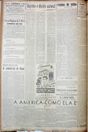 Página do jornal Unitário de novembro de 1947