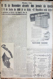 Página do jornal Unitário de novembro de 1947