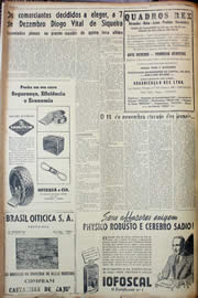Página do jornal Unitário de novembro de 1947