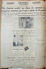 Página do jornal Unitário de novembro de 1947