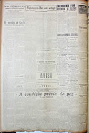Página do jornal Unitário de novembro de 1947