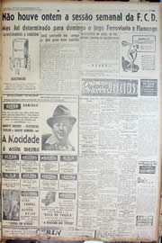 Página do jornal Unitário de novembro de 1947