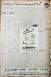 Página do jornal Unitário de novembro de 1947