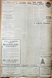 Página do jornal Unitário de novembro de 1947