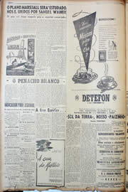 Página do jornal Unitário de novembro de 1947