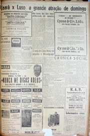 Página do jornal Unitário de novembro de 1947