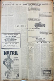 Página do jornal Unitário de novembro de 1947